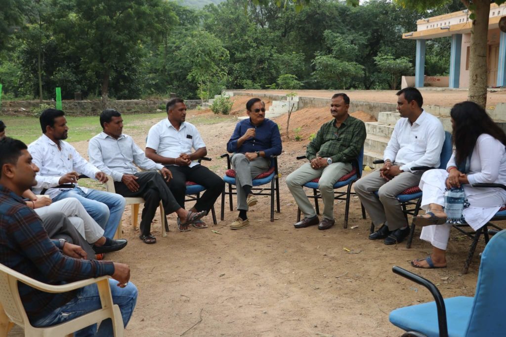 Shri Pratulbhai And Mittal Patel's gathering  
with school staff